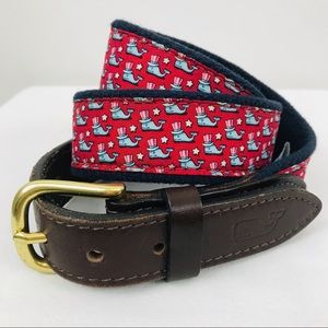 Boys Vineyard Vines Patriotic Whale Belt